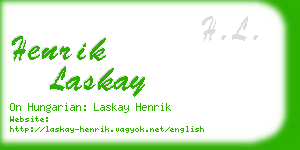 henrik laskay business card